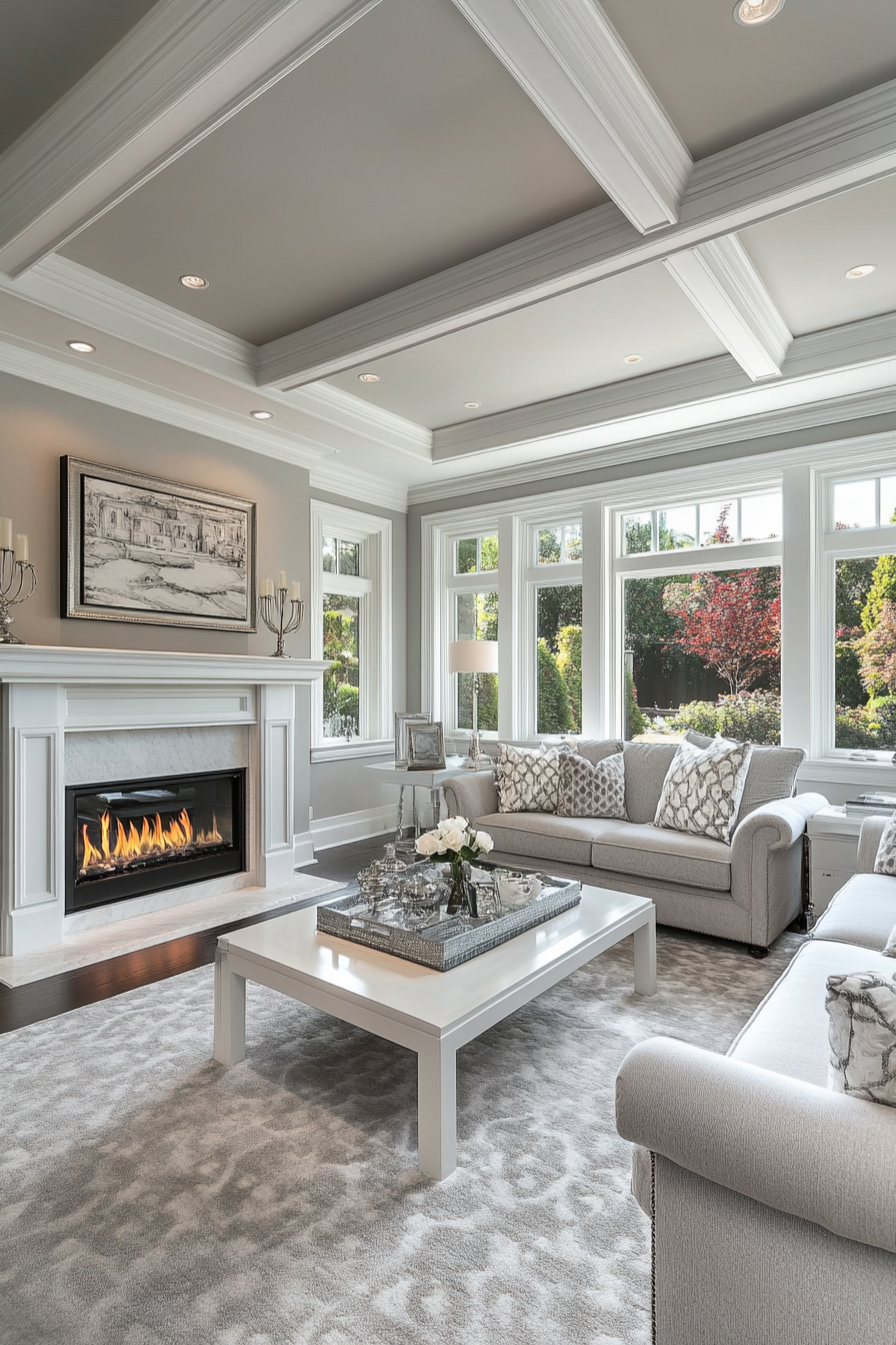 24. Soft and Serene (Grey And Black Living Room Ideas) - Grey And Black Living Room Ideas