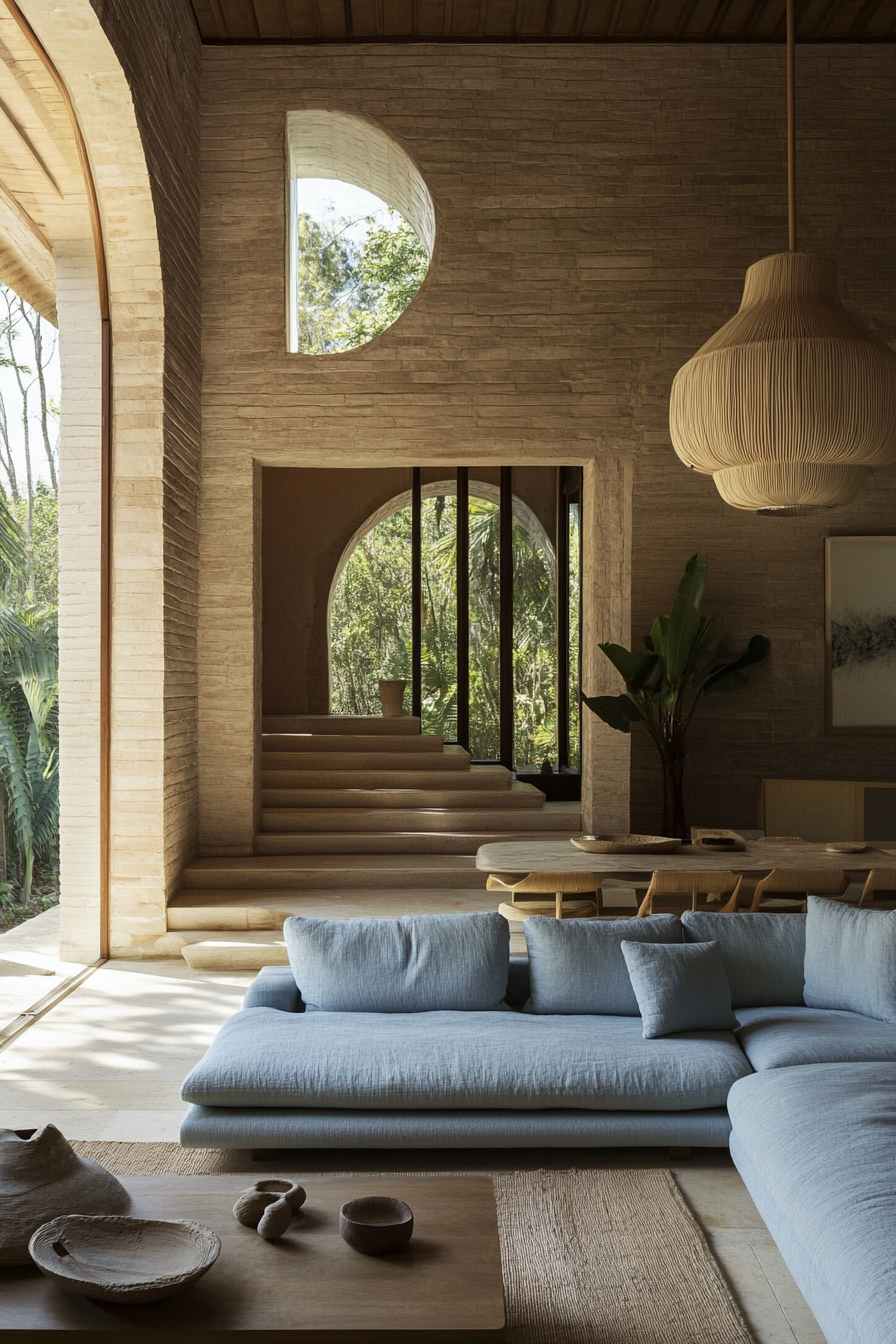 27. Zen and Balance (Blue Sofa Living Room Ideas) - Blue Sofa Living Room Ideas