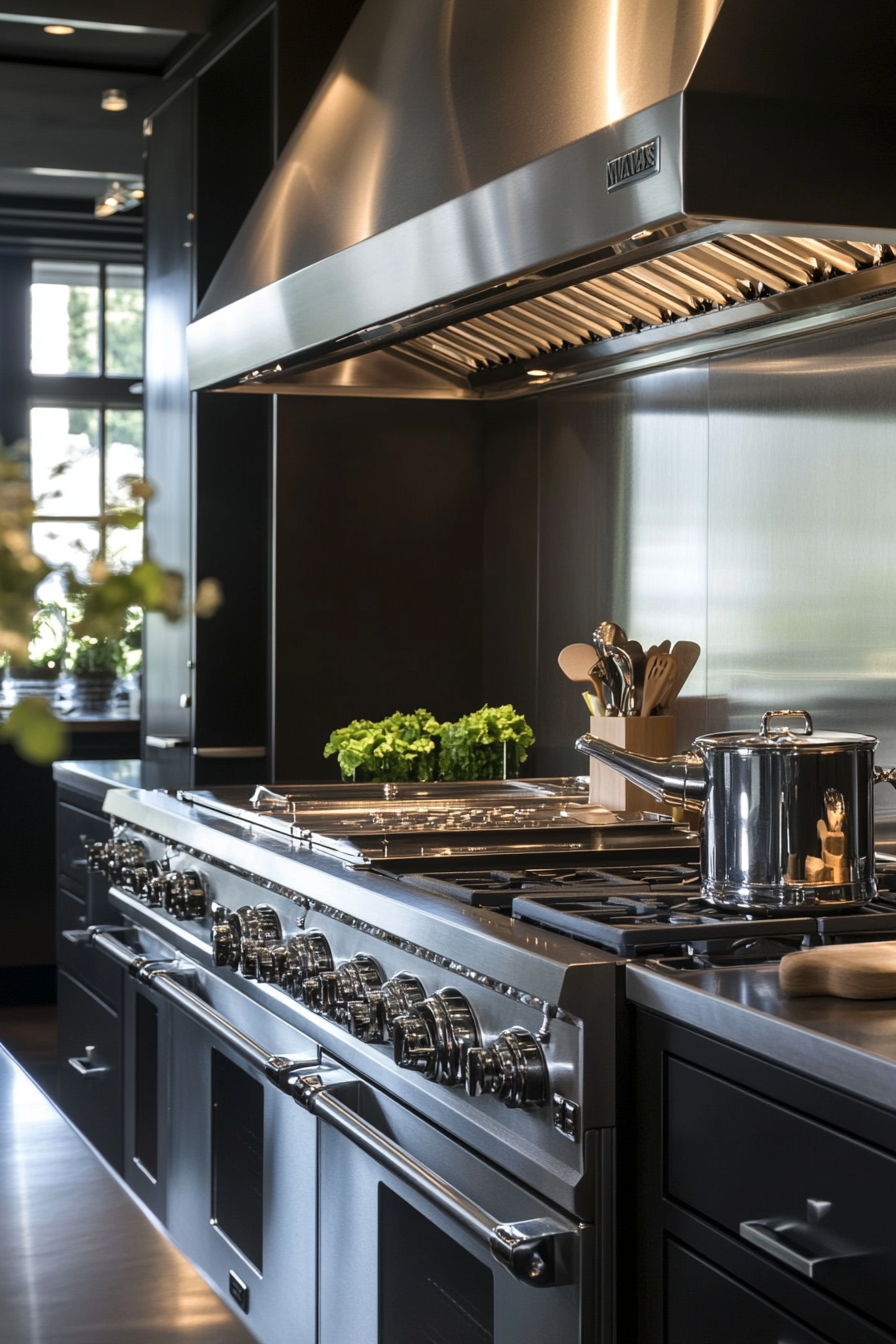 5. Sleek in Silver (Big Kitchen Ideas) - Big Kitchen Ideas