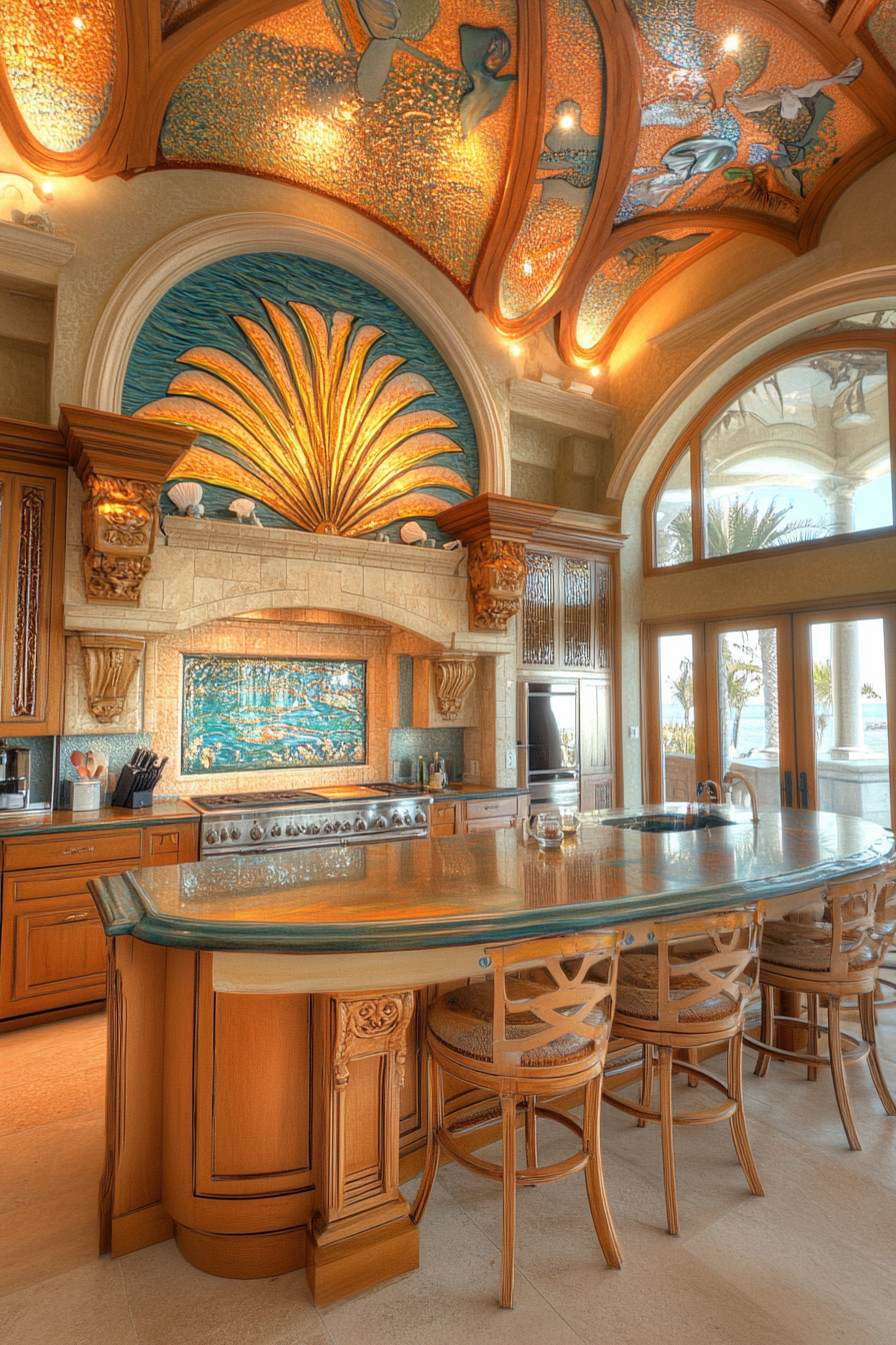 8. Oceanic Opulence (Big Kitchen Ideas) - Big Kitchen Ideas