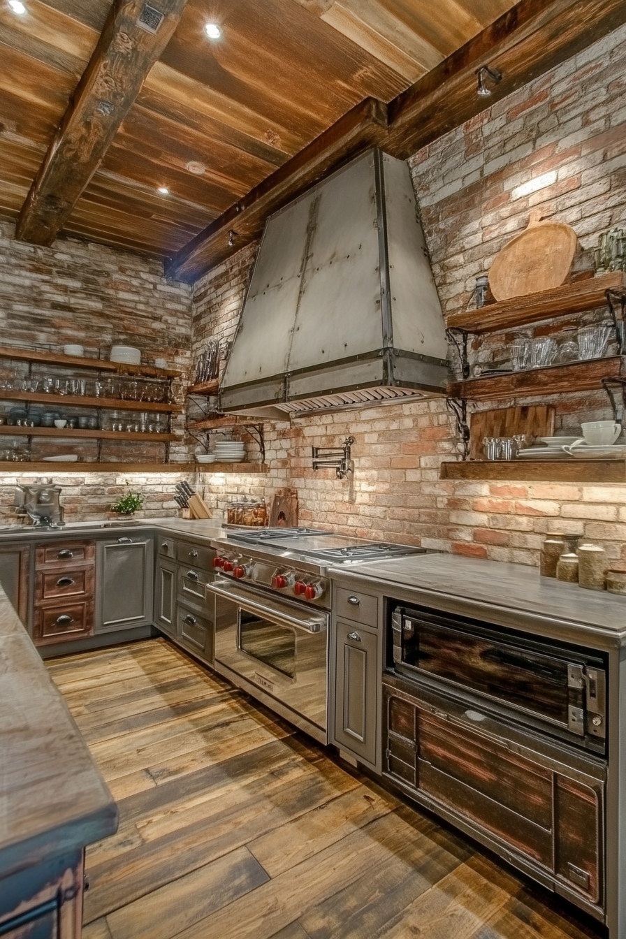 9. Industrial Chic (Big Kitchen Ideas) - Big Kitchen Ideas