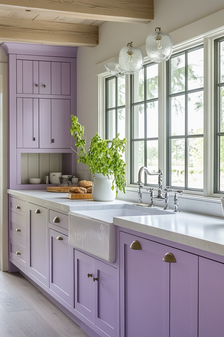 12. Lush Lavender (Big Kitchen Ideas) - Big Kitchen Ideas