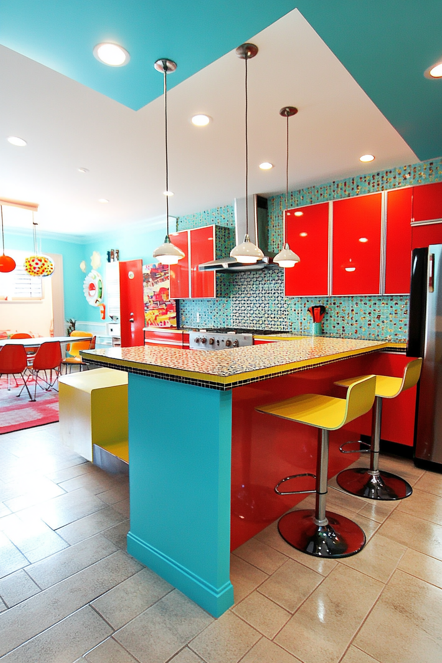 13. Pop Art Excitement (Big Kitchen Ideas) - Big Kitchen Ideas