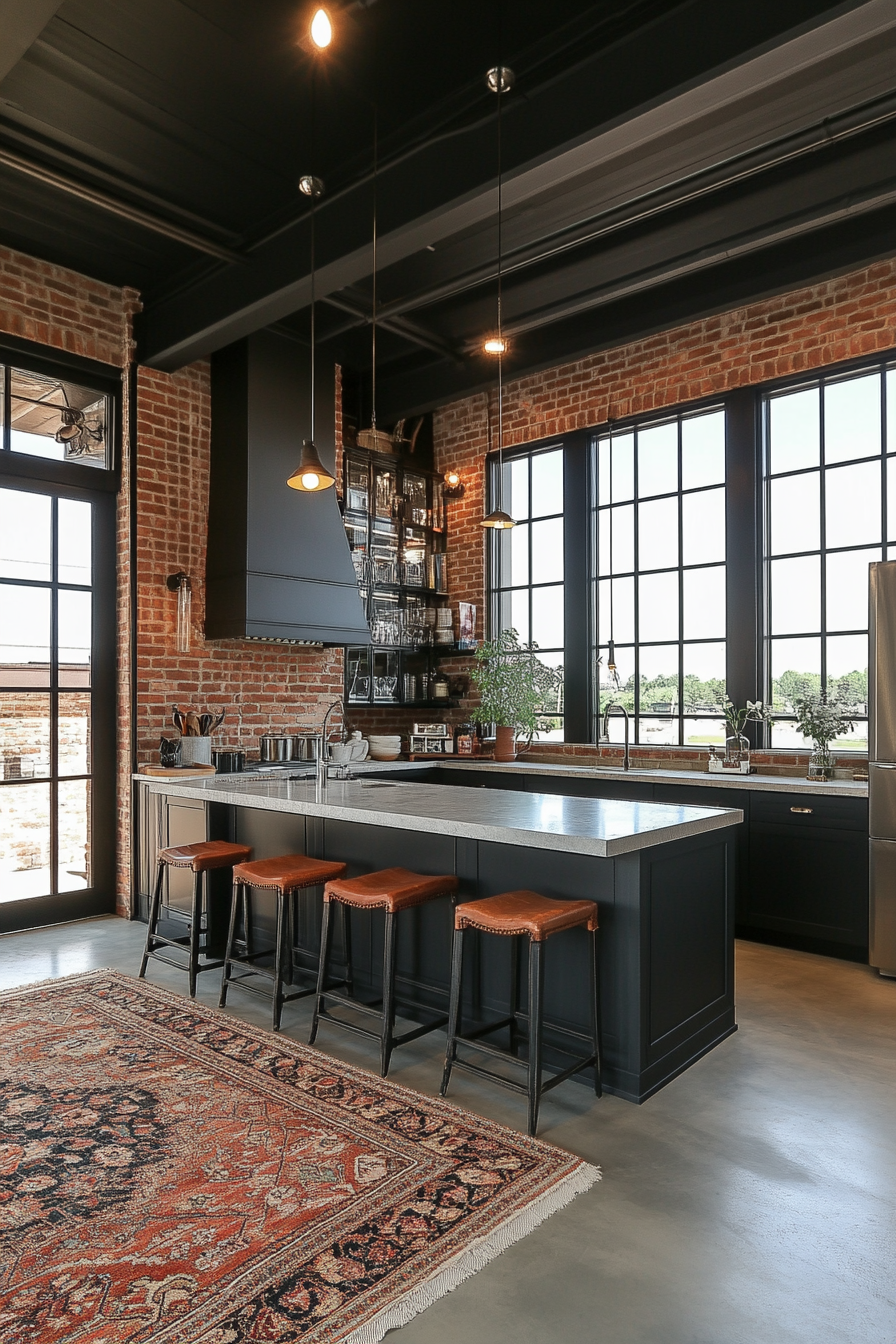 21. Chic Charcoal (Big Kitchen Ideas) - Big Kitchen Ideas