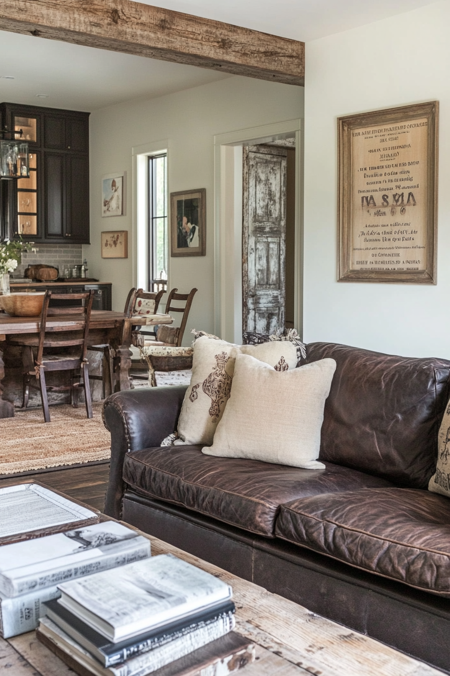 14. French Country (Dark Brown Sofa Living Room Ideas) - Dark Brown Sofa Living Room Ideas