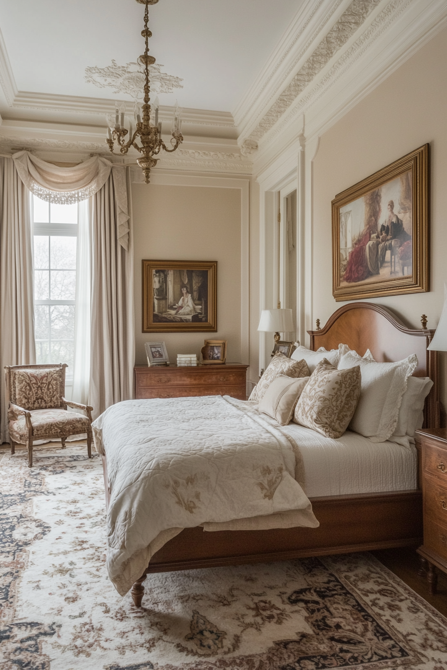 14. Rose Gold Victorian Elegance (Victorian Bedroom Ideas) - Victorian Bedroom Ideas