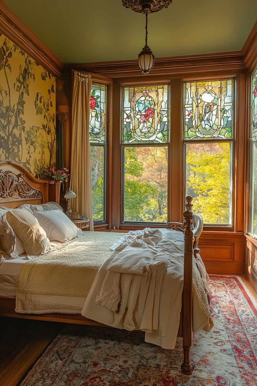 24. Victorian Art Nouveau (Victorian Bedroom Ideas) - Victorian Bedroom Ideas