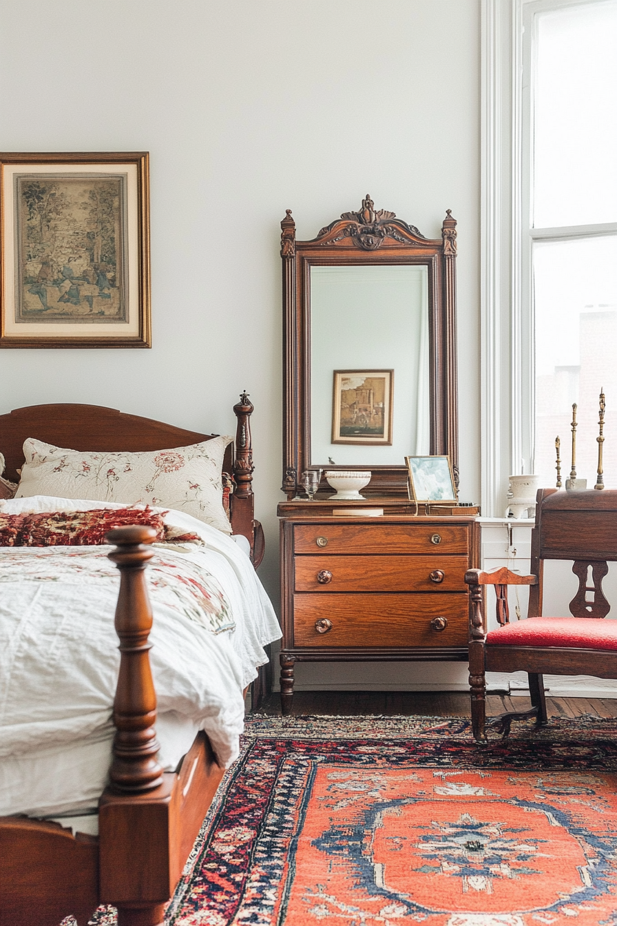 25. Mid-Century Meets Victorian (Victorian Bedroom Ideas) - Victorian Bedroom Ideas