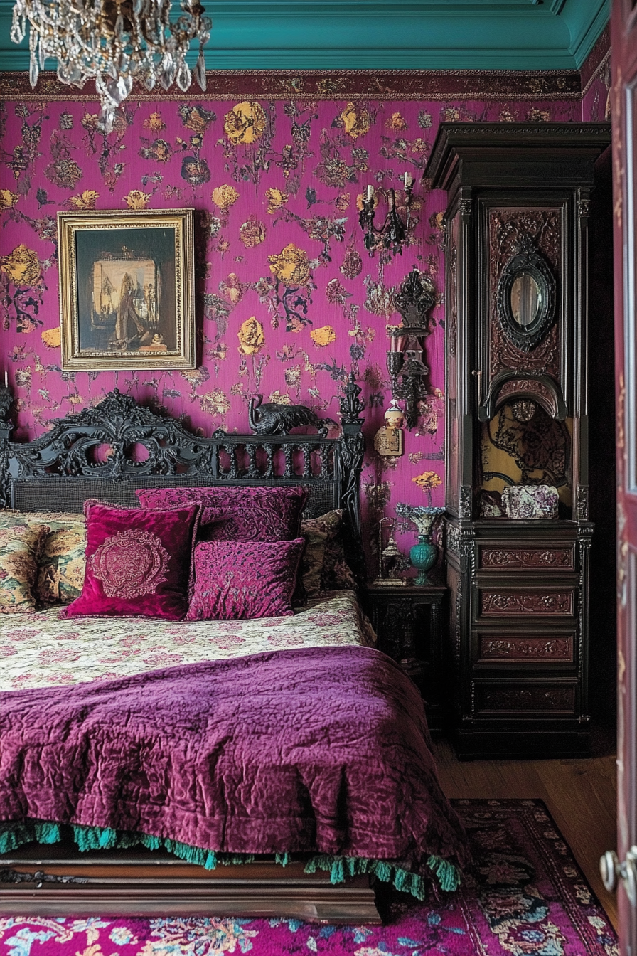 27. Victorian Jewel Tones (Victorian Bedroom Ideas) - Victorian Bedroom Ideas