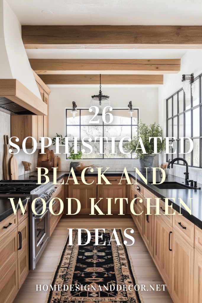 20+ Modern Black and Wood Kitchen Ideas 2025 – Home Design & Decor