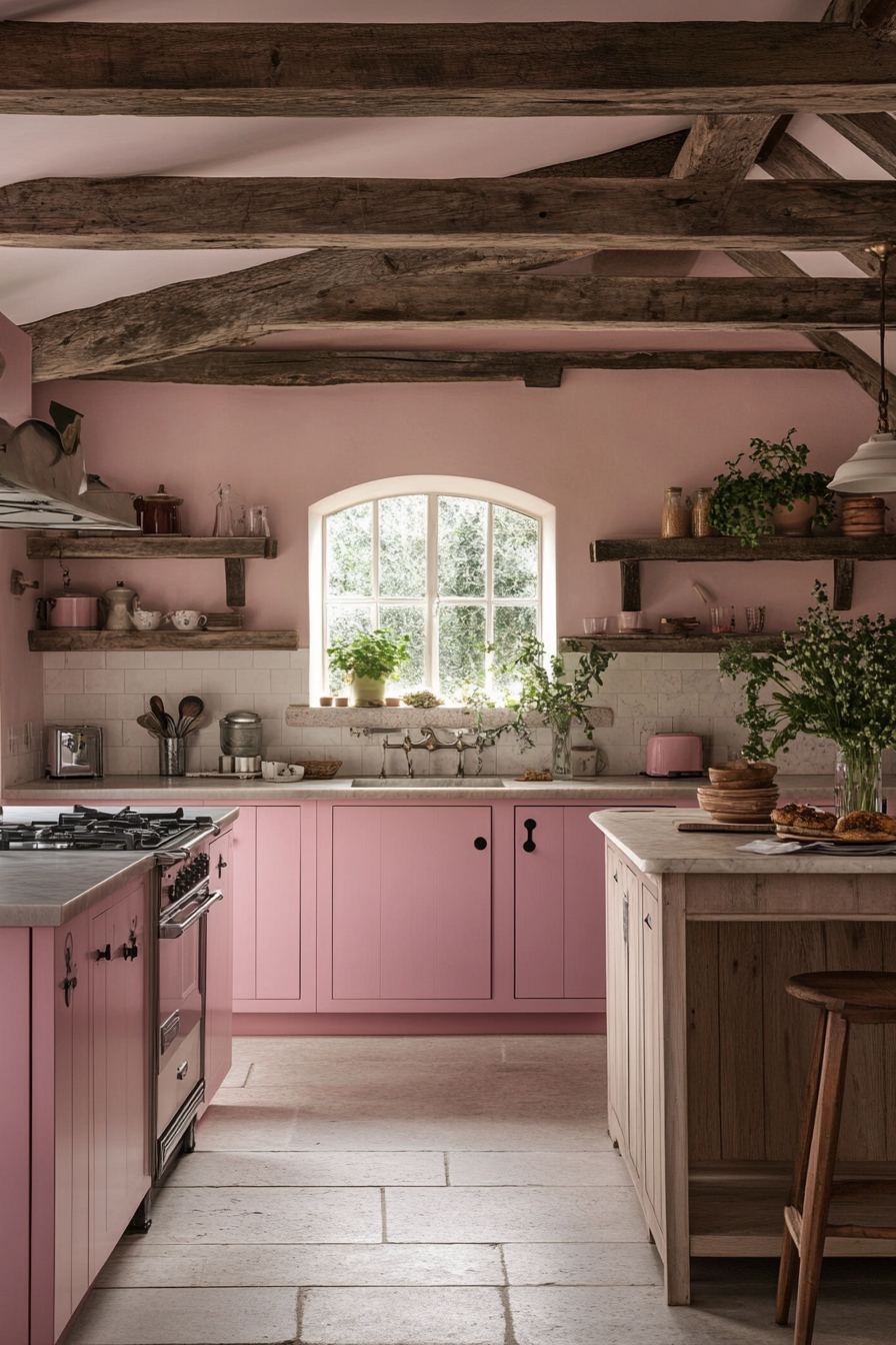 13. Cotton Rose Classic (Pink Kitchen Ideas) - Pink Kitchen Ideas