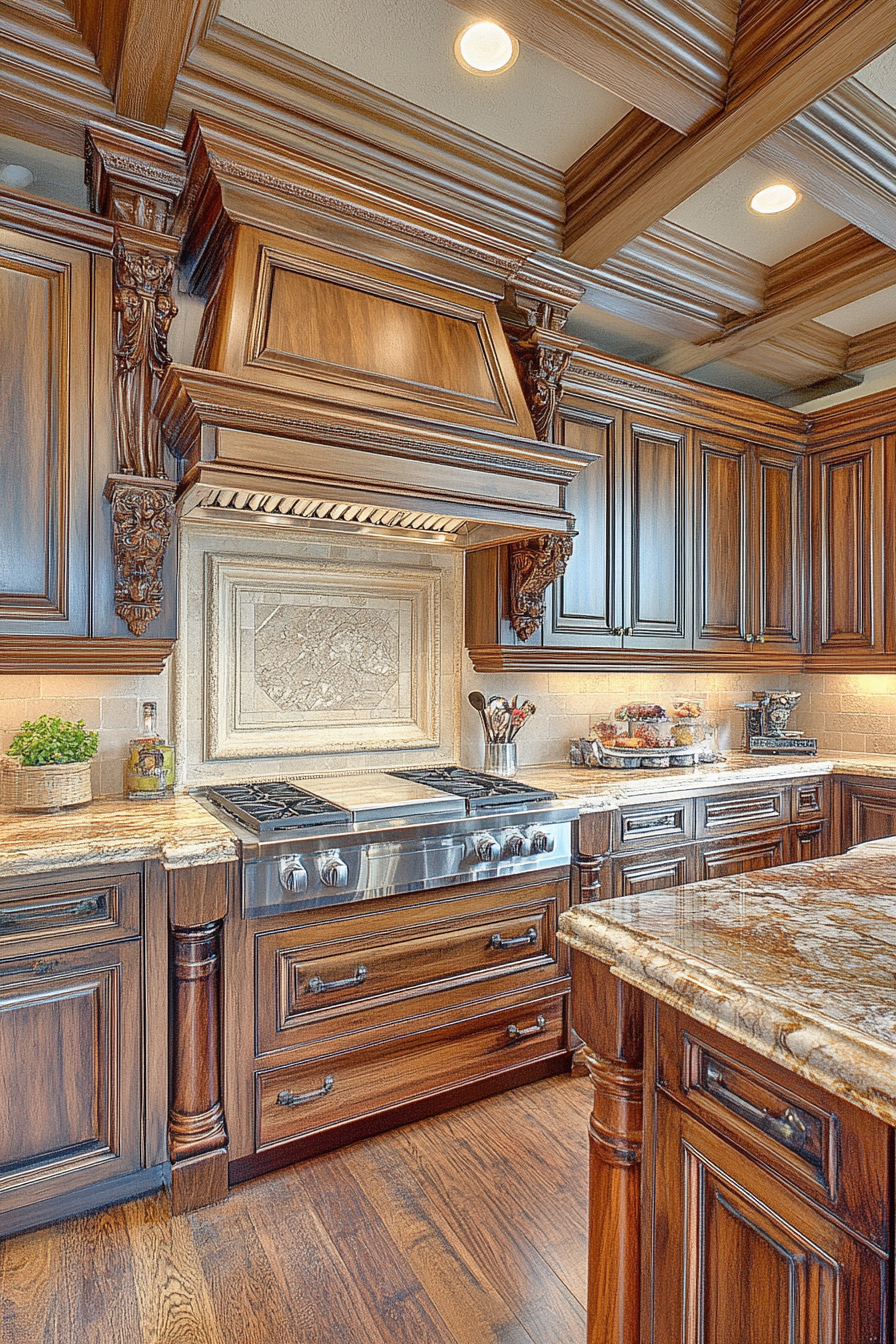 12. Natural Wood Luxe (Luxury Kitchen Ideas) - Luxury Kitchen Ideas