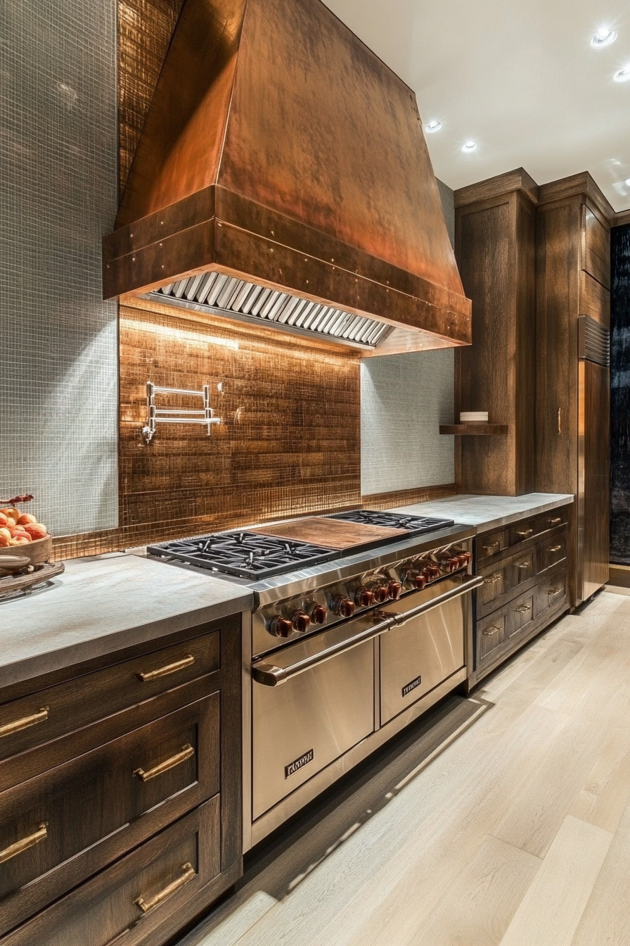 19. Warm Metallics (Luxury Kitchen Ideas) - Luxury Kitchen Ideas