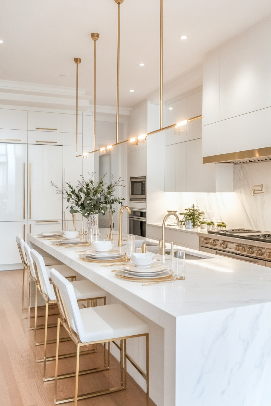 4. Modern Minimalist Magic (Christmas Decor Kitchen Ideas) - Christmas Decor Kitchen Ideas
