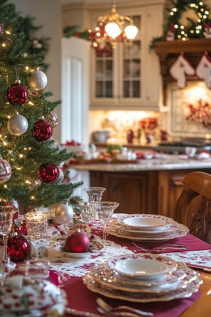 5. Vintage Elegance (Christmas Decor Kitchen Ideas) - Christmas Decor Kitchen Ideas