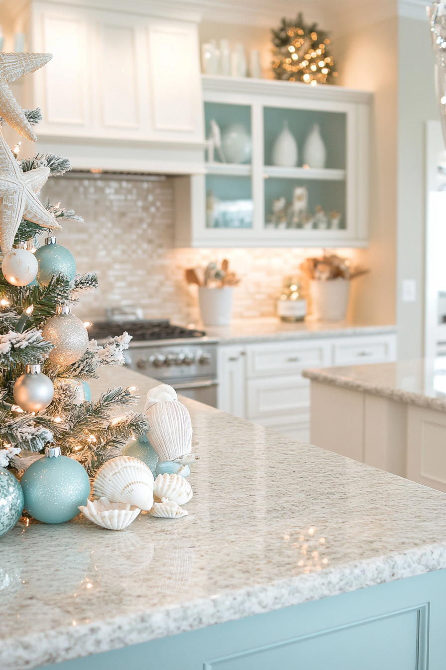6. Coastal Christmas (Christmas Decor Kitchen Ideas) - Christmas Decor Kitchen Ideas