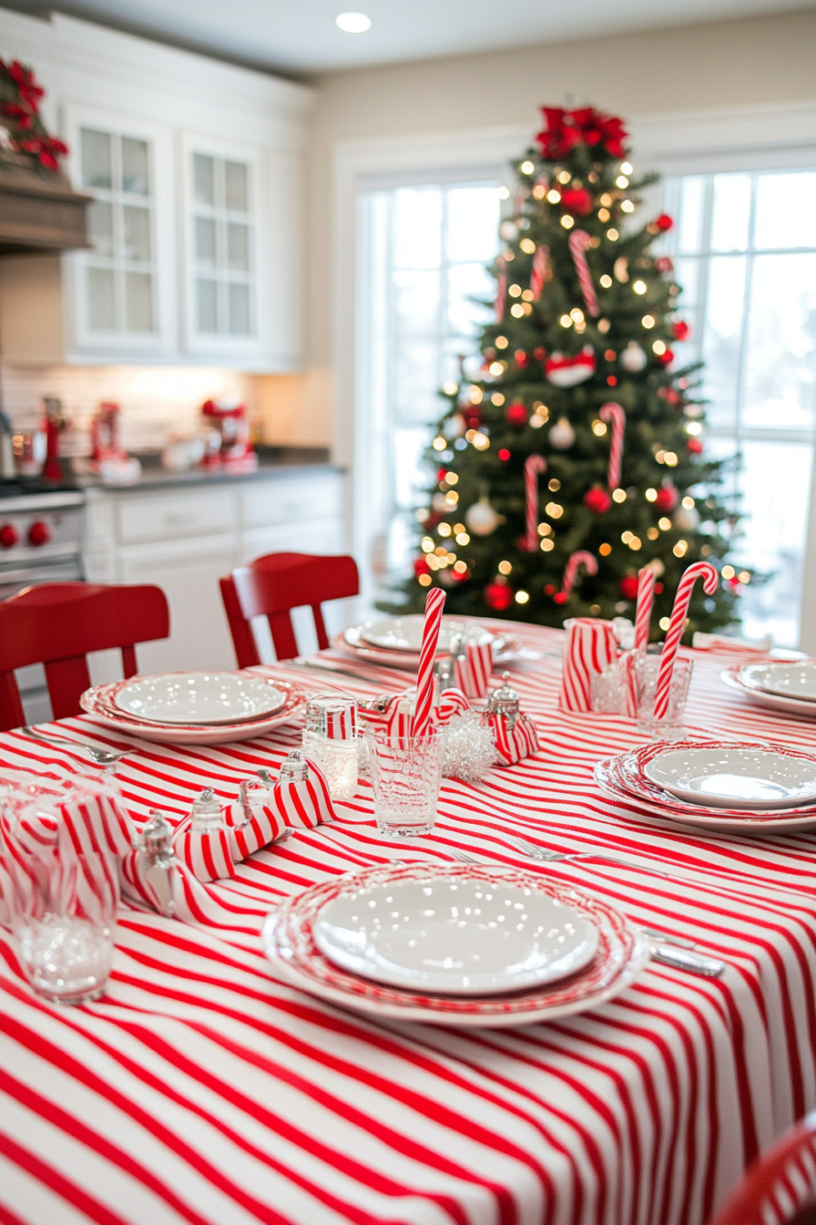 12. Red and White Candy Cane (Christmas Decor Kitchen Ideas) - Christmas Decor Kitchen Ideas