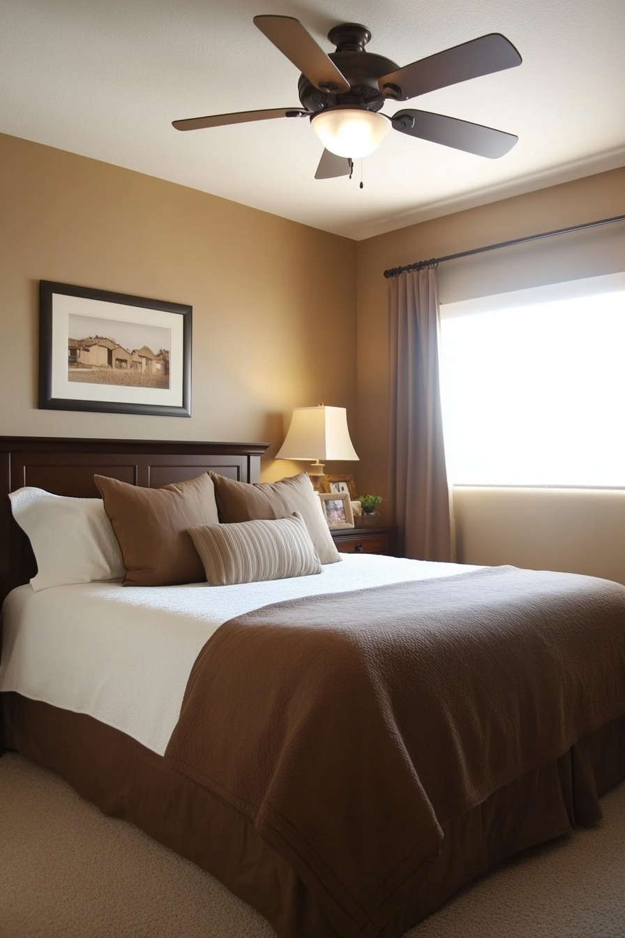 12. Hazelnut and White Balance (Brown Bedroom Ideas) - Brown Bedroom Ideas