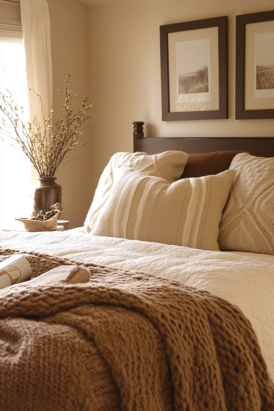 22. Cinnamon Spice Escape (Brown Bedroom Ideas) - Brown Bedroom Ideas