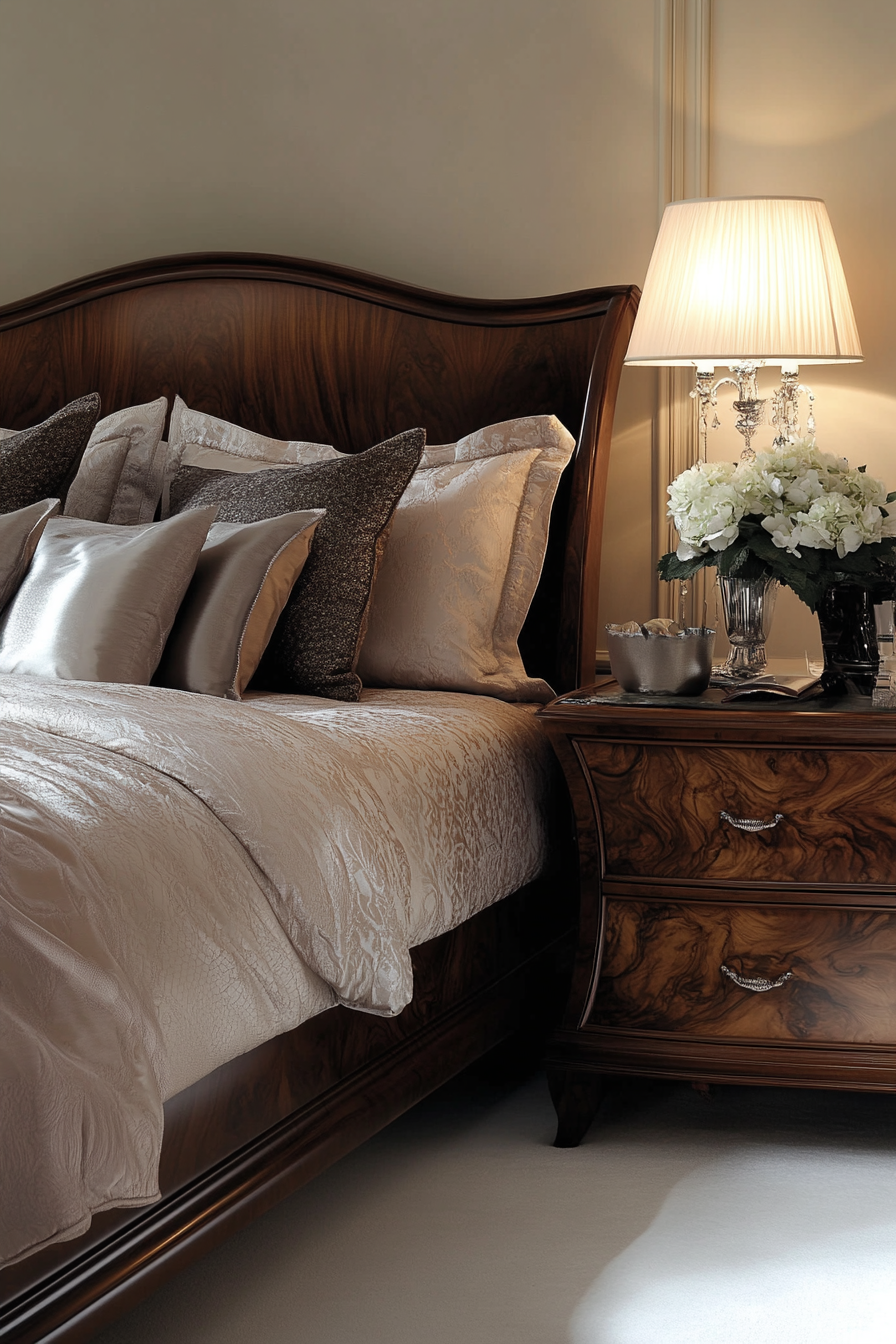 23. Walnut and Cream Serenity (Brown Bedroom Ideas) - Brown Bedroom Ideas