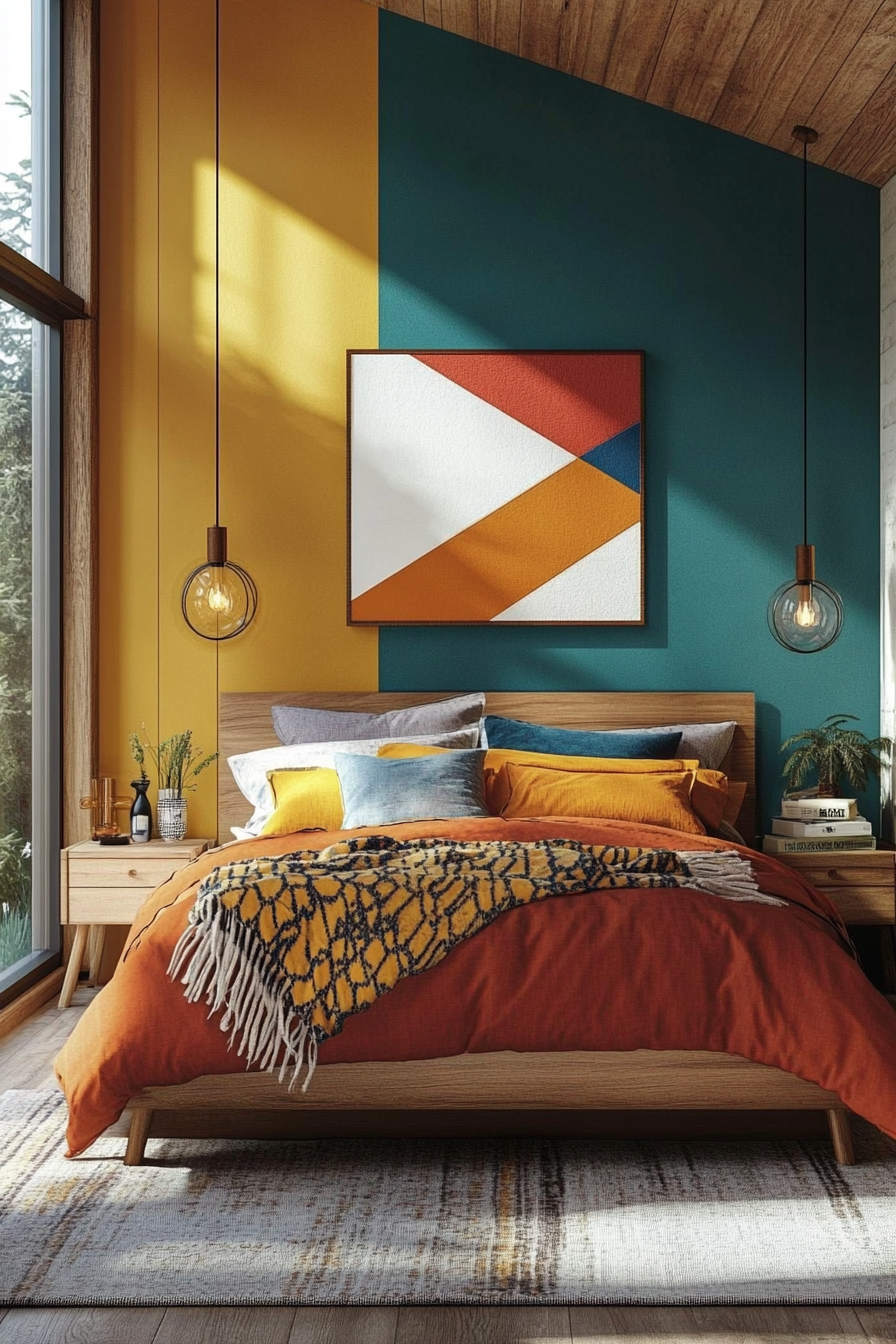 7. Mid-Century Modern Bedroom (Simple Bedroom Ideas) - Simple Bedroom Ideas