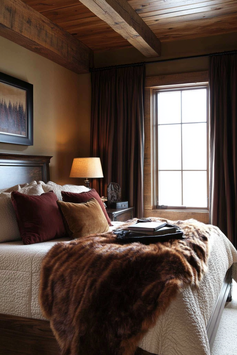 10. Rustic Lodge Bedroom (Simple Bedroom Ideas) - Simple Bedroom Ideas