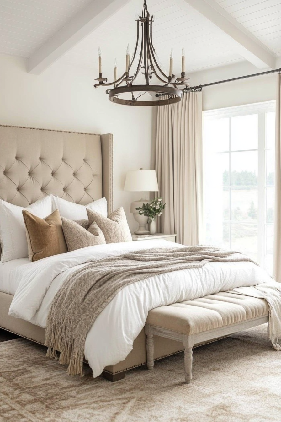 11. Elegant Neutrals Bedroom (Simple Bedroom Ideas) - Simple Bedroom Ideas