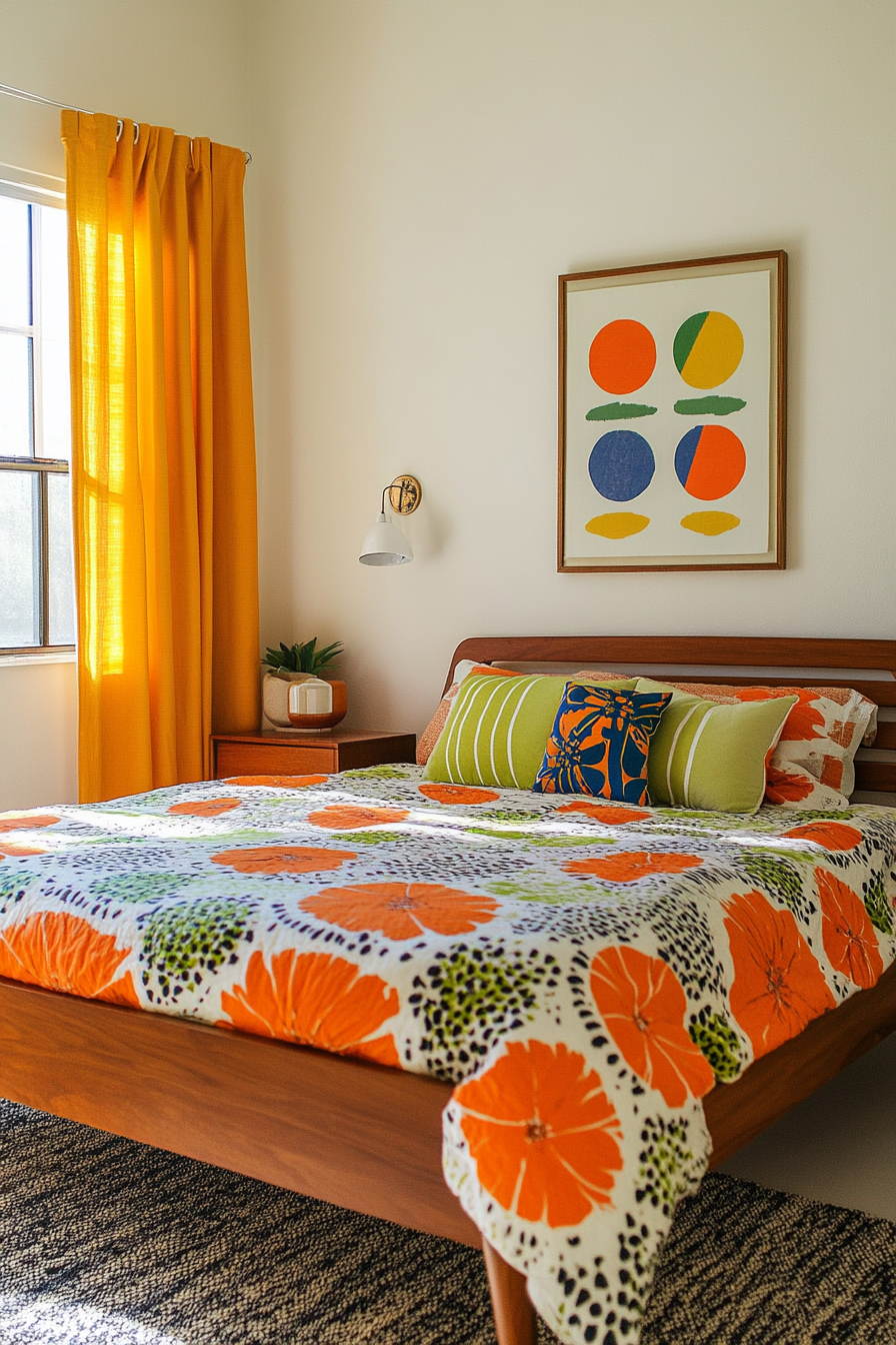 13. Retro Bedroom (Simple Bedroom Ideas) - Simple Bedroom Ideas