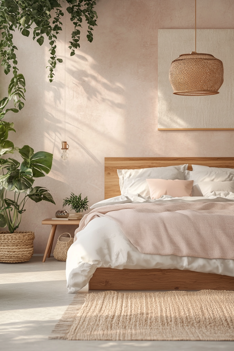 17. Contemporary Boho Bedroom (Simple Bedroom Ideas) - Simple Bedroom Ideas