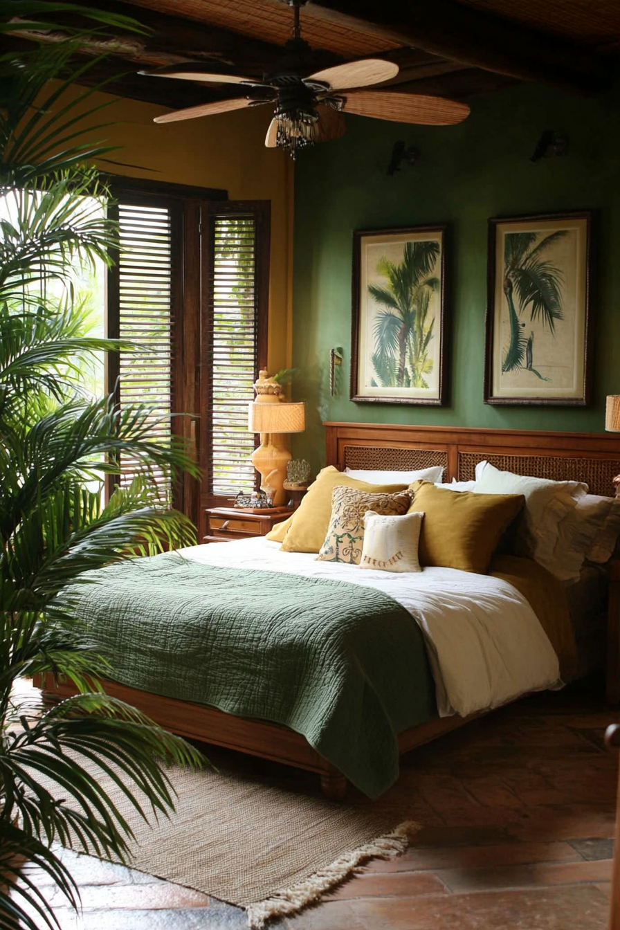 19. Tropical Bedroom Oasis (Simple Bedroom Ideas) - Simple Bedroom Ideas