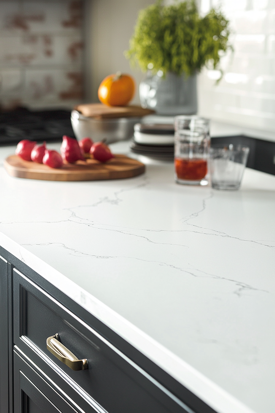 7. White Soapstone with Smooth Finish (White Countertop Kitchen Ideas) - White Countertop Kitchen Ideas