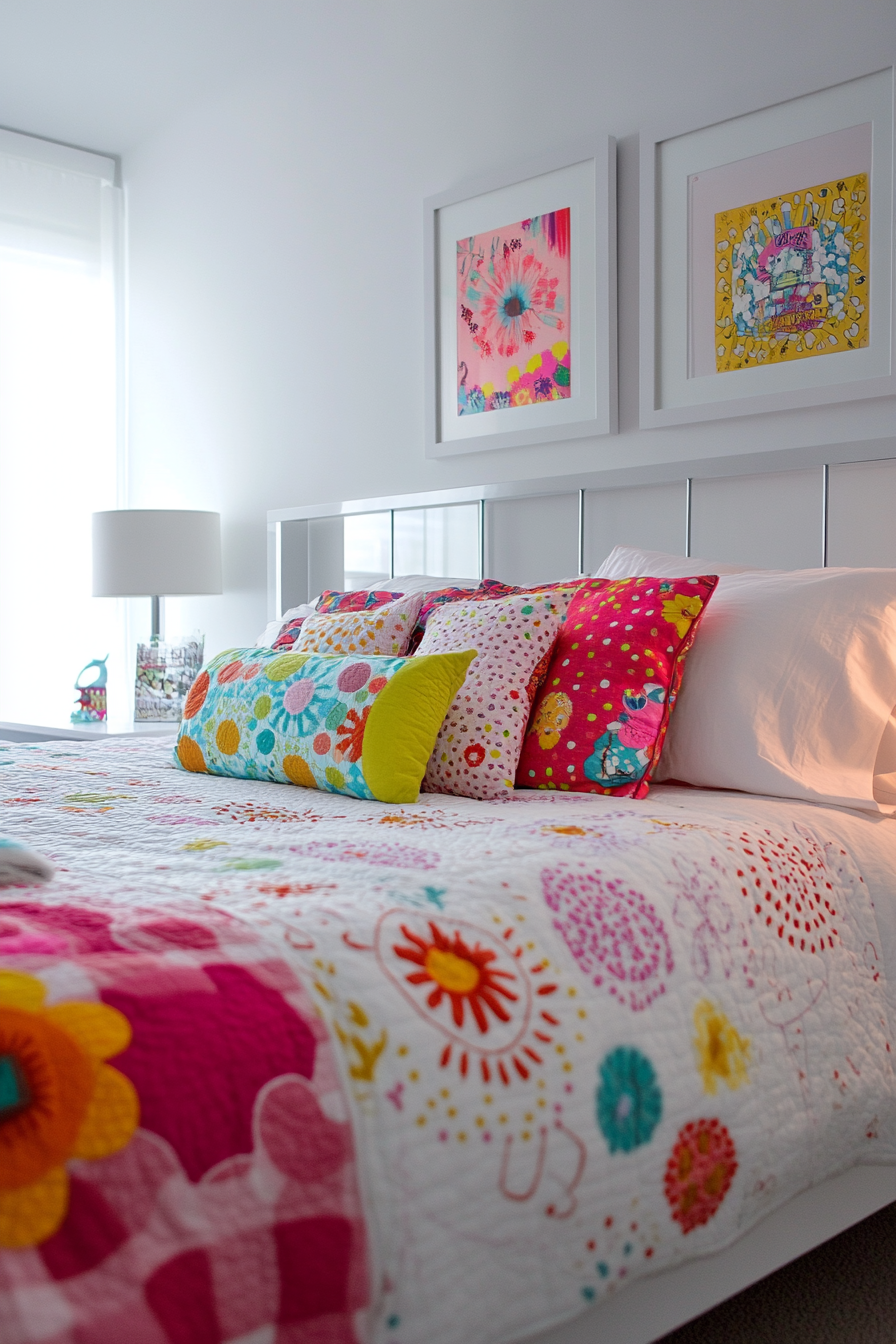 8. Urban Modern Bedroom (White Wall Bedroom Ideas) - White Wall Bedroom Ideas