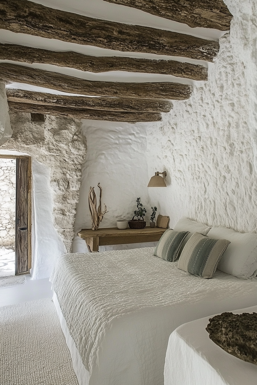 17. Luxury Spa Bedroom (White Wall Bedroom Ideas) - White Wall Bedroom Ideas